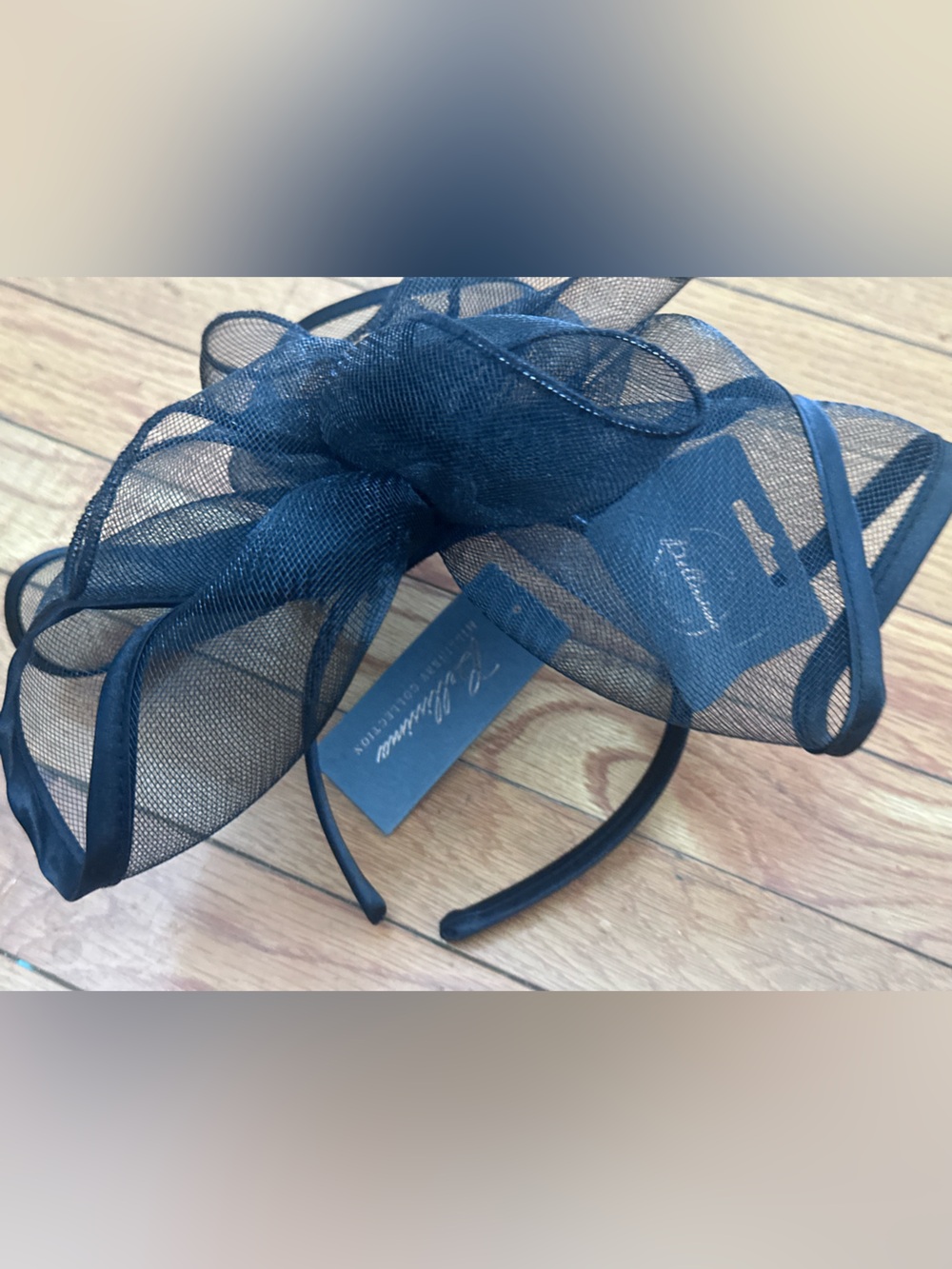 Delicate Black Fascinator Headband by Bellissima mIllinerry collection